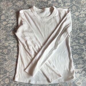 Old Navy Snug Fit White Long Sleeve Tee